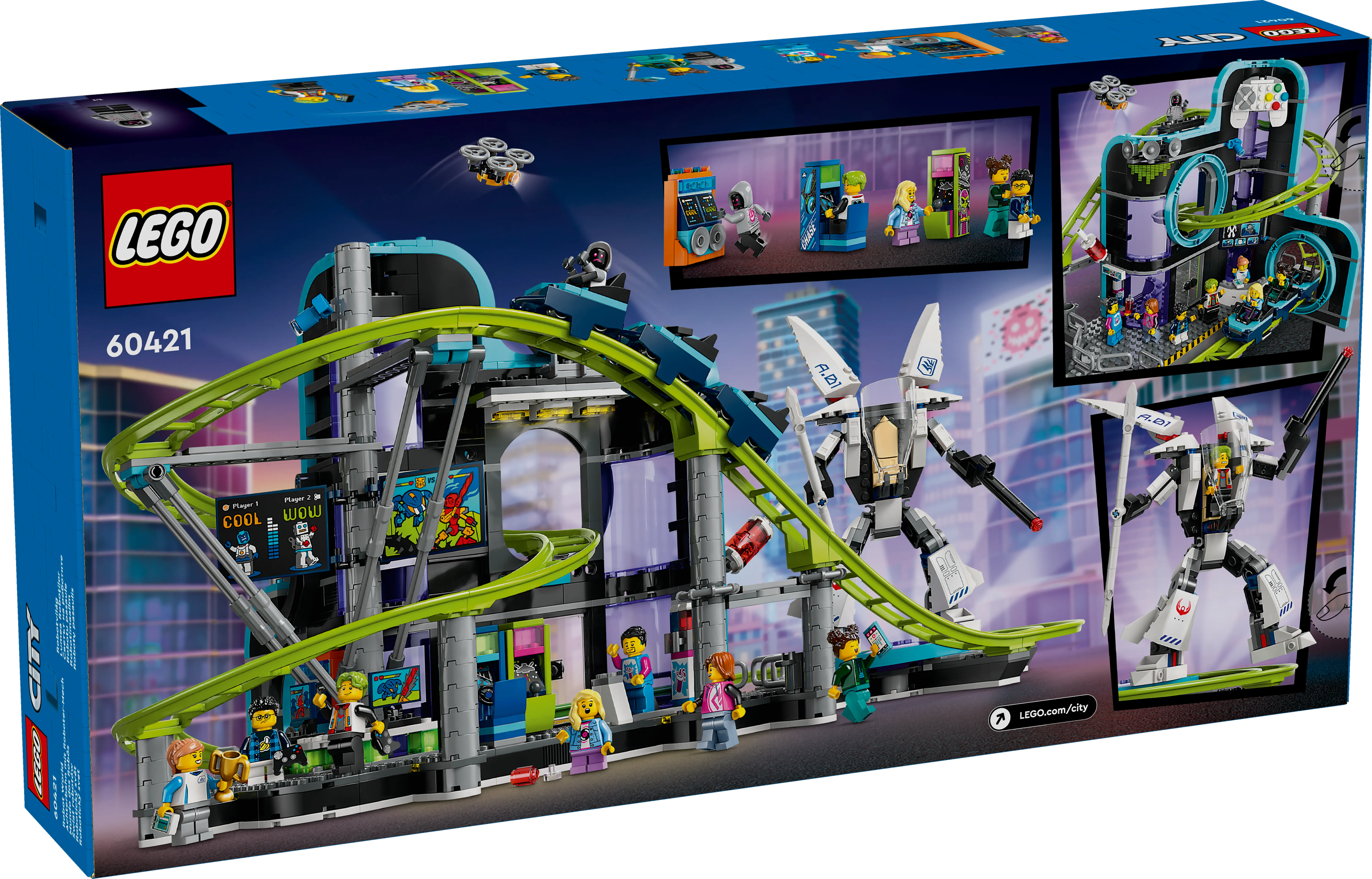 Picture of LEGO City 60421 Robot World Roller-Coaster Park