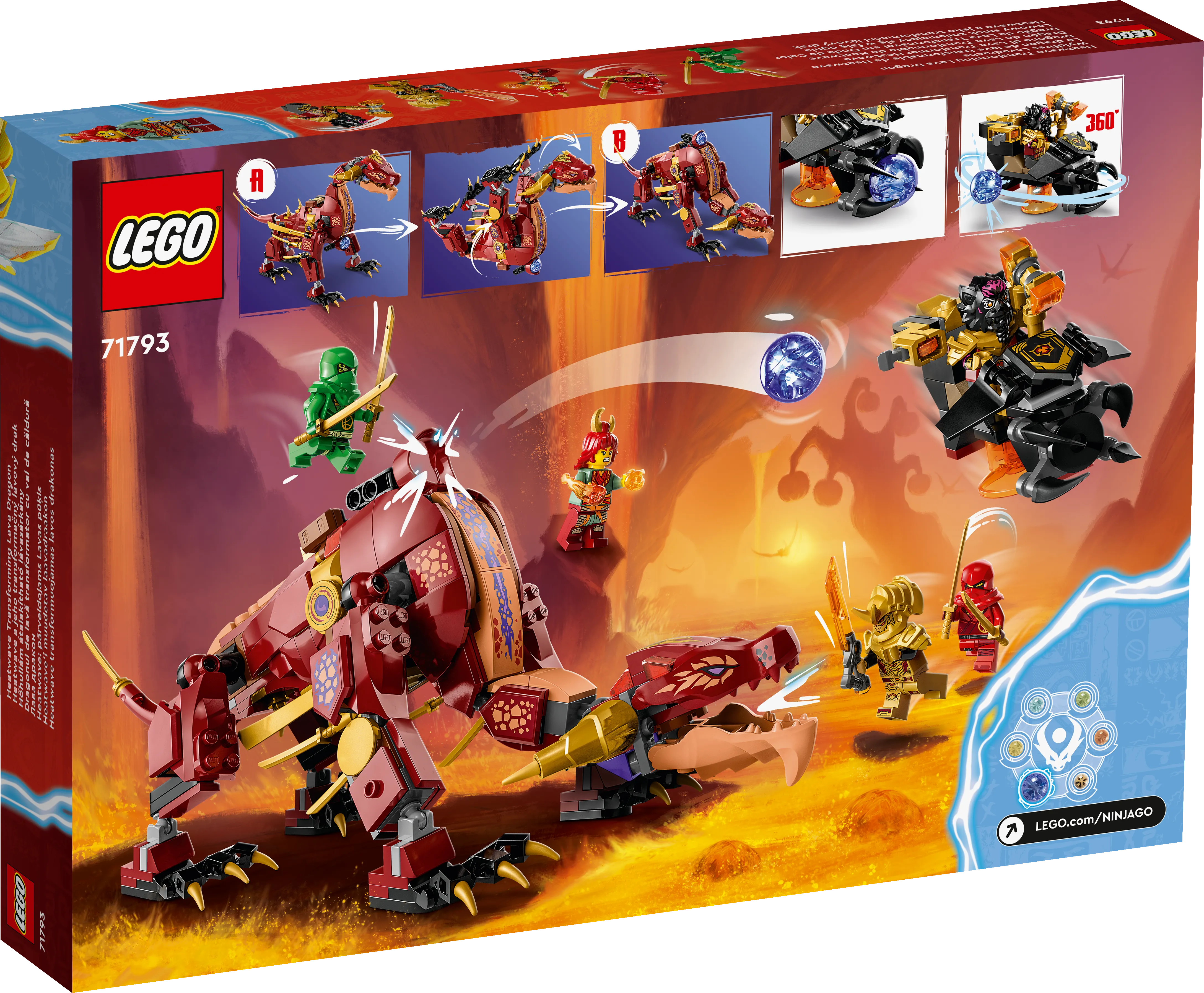 Picture of LEGO Ninjago 71793 Heatwave Transforming Lava Dragon