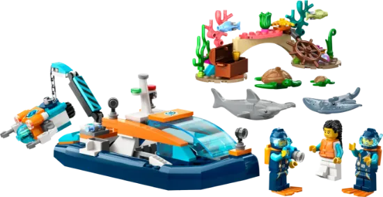 Picture of LEGO City 60377 Explorer Diving Boat