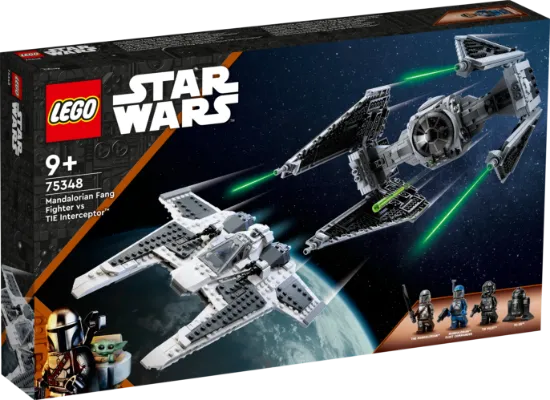 Picture of LEGO Star Wars 75348 Mandalorian Fang Fighter vs. TIE Interceptor