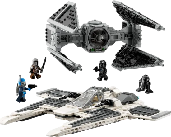 Picture of LEGO Star Wars 75348 Mandalorian Fang Fighter vs. TIE Interceptor