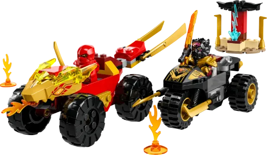 Picture of LEGO Ninjago 71789 Kai and Ras's Car and Bike Battle