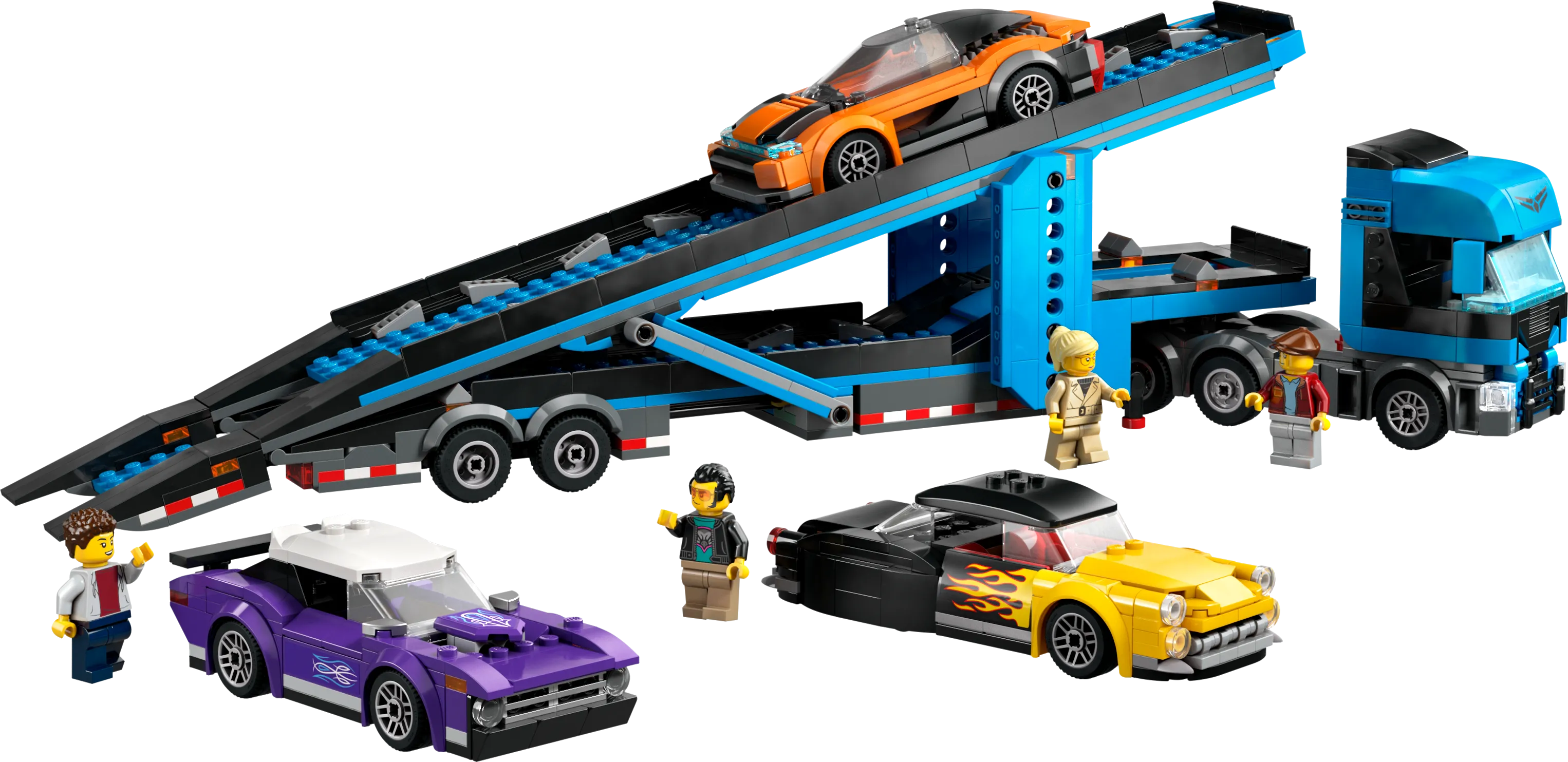 Picture of LEGO City 60408 Car Transporter Truck with Sports Cars