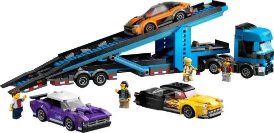 Picture of LEGO City 60408 Car Transporter Truck with Sports Cars