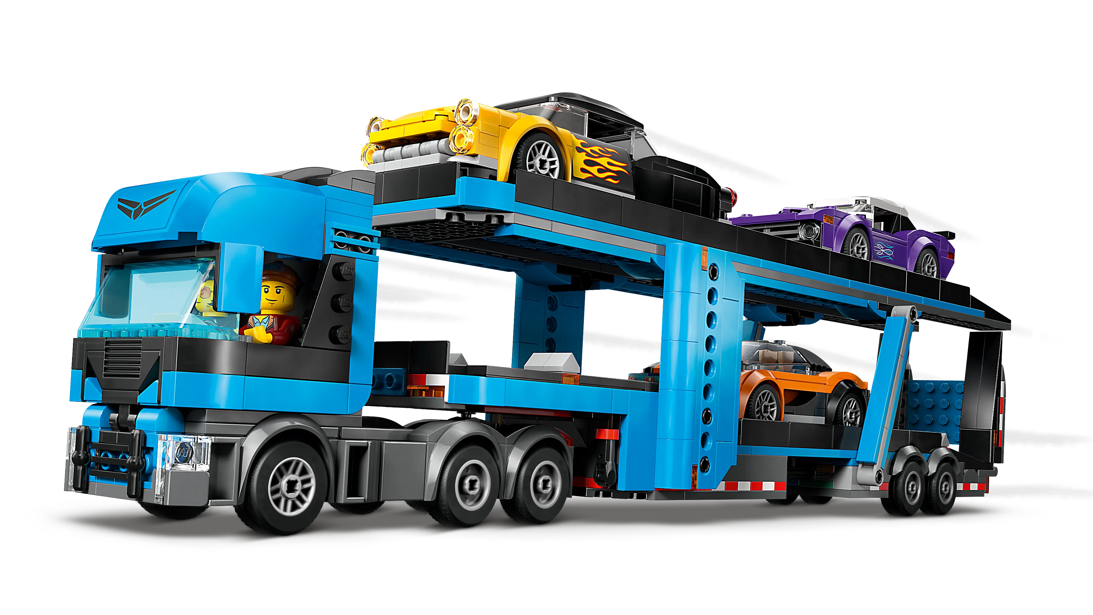 Picture of LEGO City 60408 Car Transporter Truck with Sports Cars