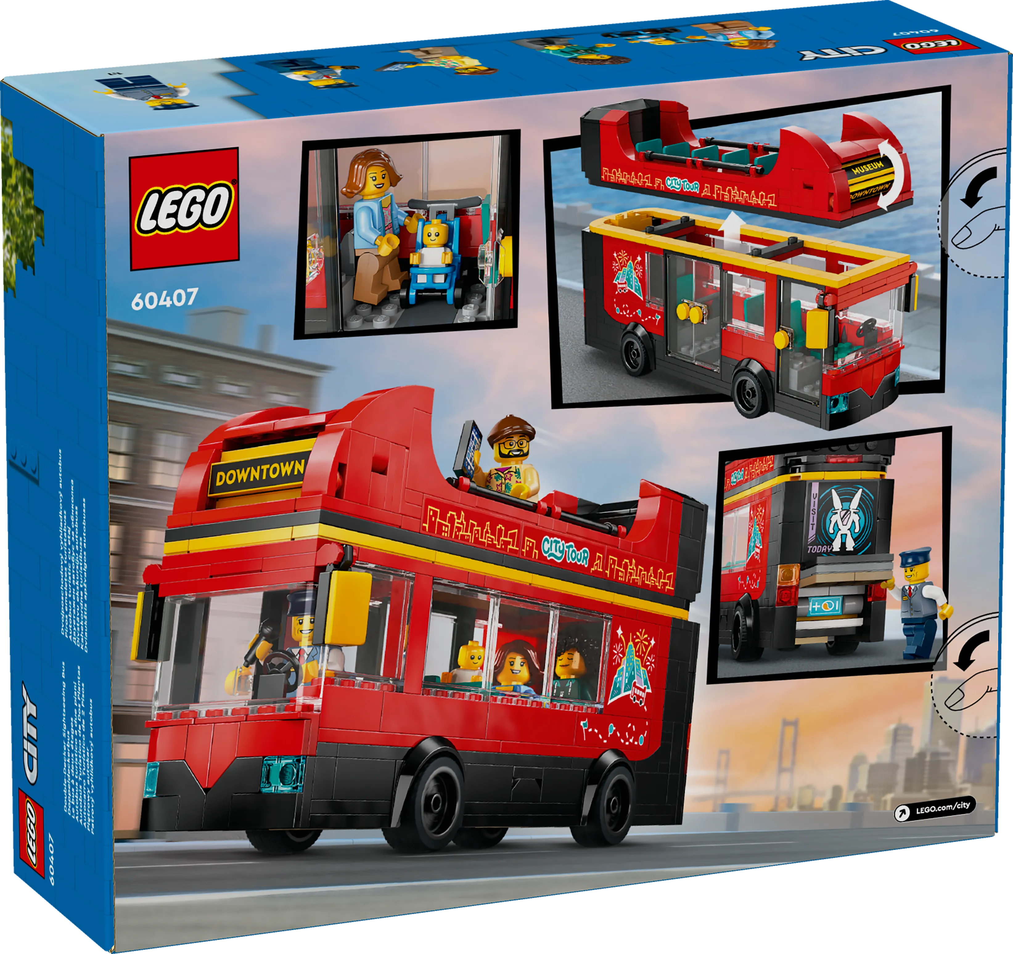 Picture of LEGO City 60407 Red Double-Decker Sightseeing Bus