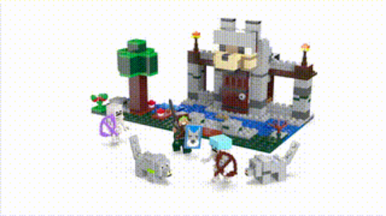 Picture of LEGO Minecraft 21261 The Wolf Stronghold