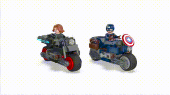 Picture of LEGO Super Heroes 76260 Black Widow & Captain America Motorcycles