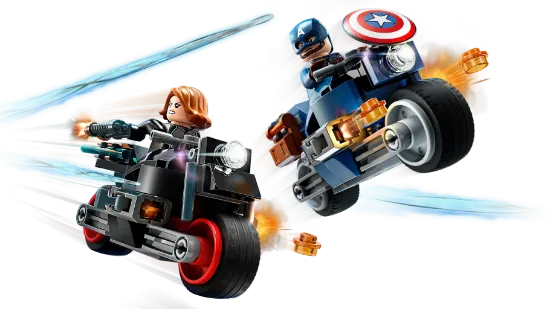 Picture of LEGO Super Heroes 76260 Black Widow & Captain America Motorcycles