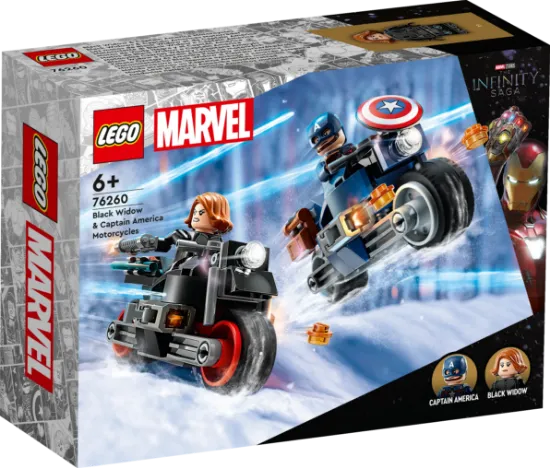 Picture of LEGO Super Heroes 76260 Black Widow & Captain America Motorcycles