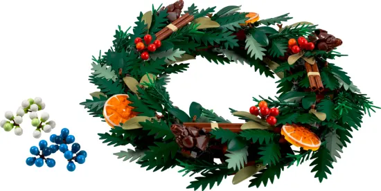 Picture of LEGO Icons 10340  Wreath-Making Kit, Holiday Home Decor Set