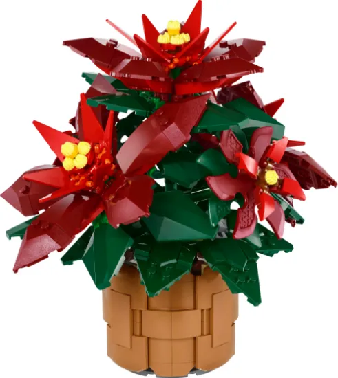 Picture of LEGO Icons 10370  Poinsettia Plant Decor Building Set 10370