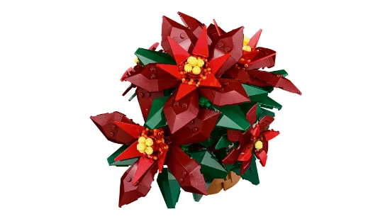 Picture of LEGO Icons 10370  Poinsettia Plant Decor Building Set 10370