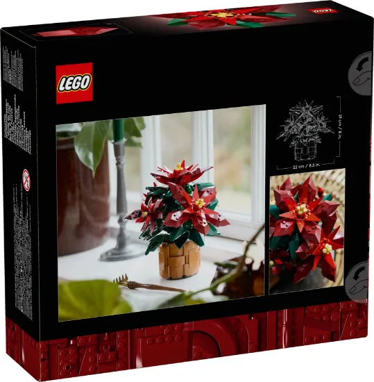 Picture of LEGO Icons 10370  Poinsettia Plant Decor Building Set 10370