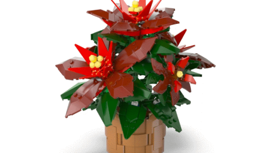 Picture of LEGO Icons 10370  Poinsettia Plant Decor Building Set 10370