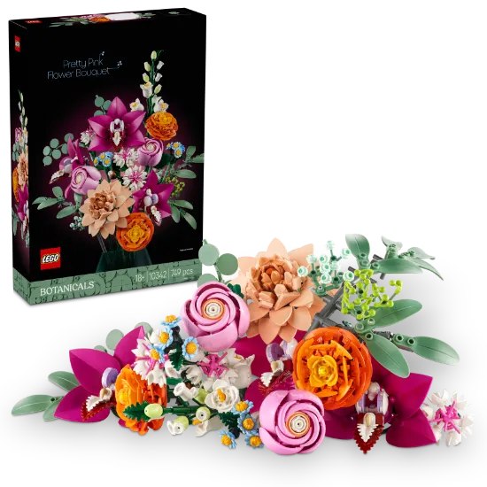 Picture of LEGO Botanicals 10342 Pretty Pink Flower Bouquet 