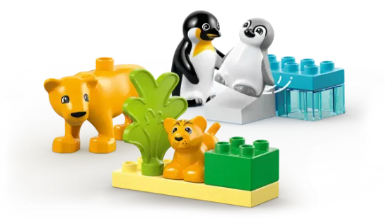 Picture of LEGO DUPLO Town 10442 Wild Animal Families: Penguins & Lions