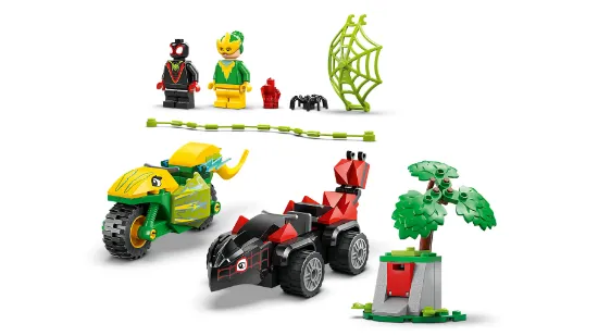 Picture of LEGO Marvel Spidey And His Amazing Friends 11198 Spin and Electro Dinosaur Vehicle Chase