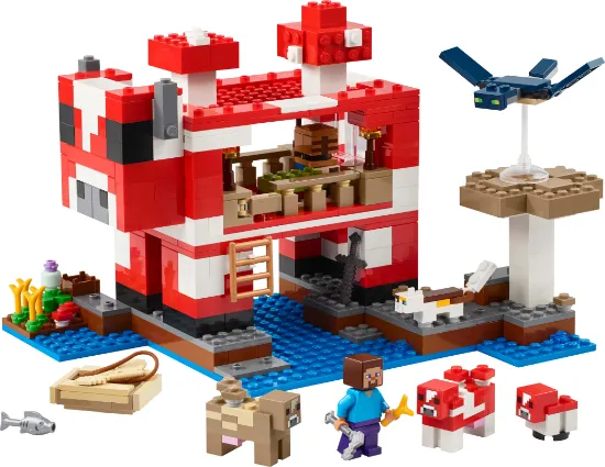 Picture of LEGO Minecraft 21270 The Mooshroom House