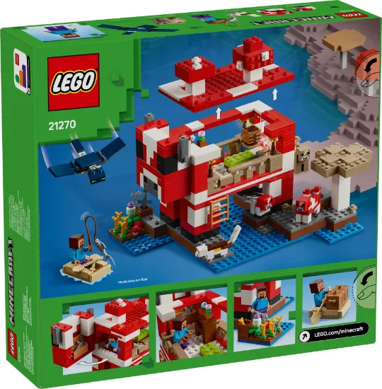 Picture of LEGO Minecraft 21270 The Mooshroom House