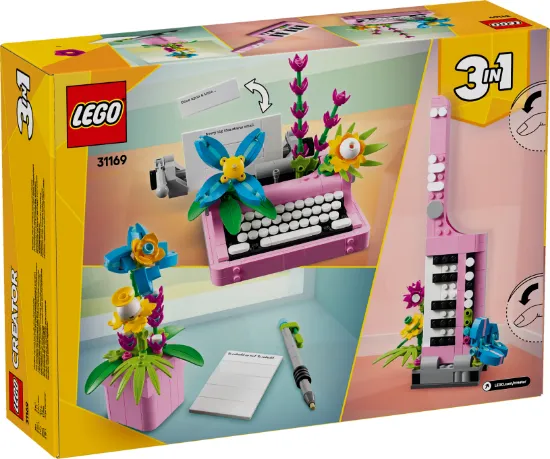 Picture of LEGO Creator 3in1 31169 Typewriter with Flowers