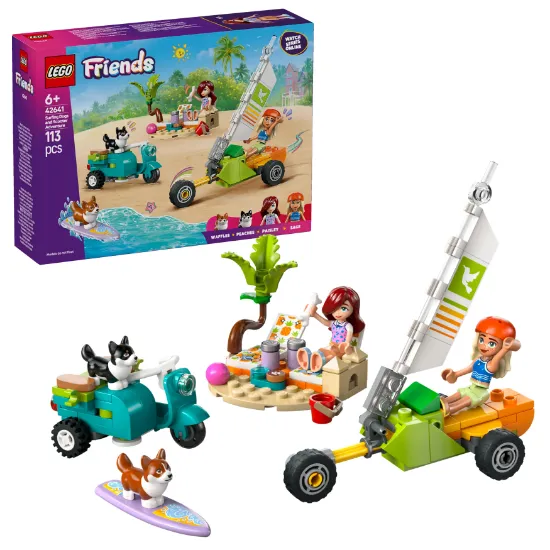 Picture of LEGO Friends 42641 Surfing Dogs and Scooter Adventure 