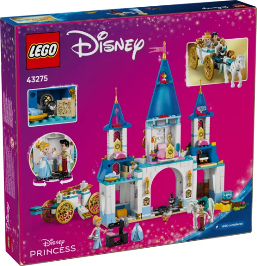 Picture of LEGO Disney Princess 43275 Cinderella Castle & Horse Carriage 