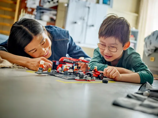 Picture of LEGO City 60443 F1 Pit Stop & Pit Crew with Ferrari Car 