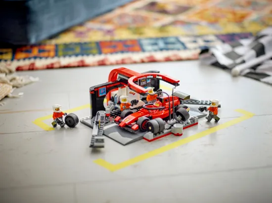 Picture of LEGO City 60443 F1 Pit Stop & Pit Crew with Ferrari Car 