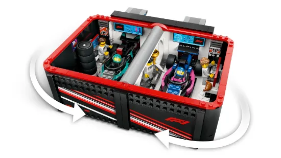 Picture of LEGO City 60444 F1 Garage & Mercedes-AMG & Alpine Cars 