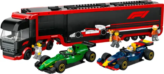 Picture of LEGO City 60445 F1 Truck with RB20 & AMR24 F1 Cars