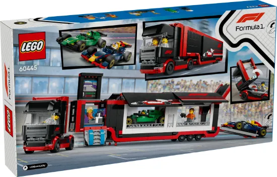 Picture of LEGO City 60445 F1 Truck with RB20 & AMR24 F1 Cars