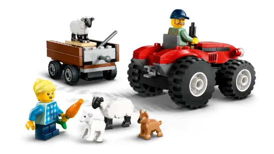 Picture of LEGO City 60461 Red Farm Tractor with Trailer & Sheep