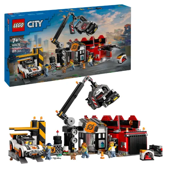 Picture of LEGO City 60472 Scrapyard with Cars