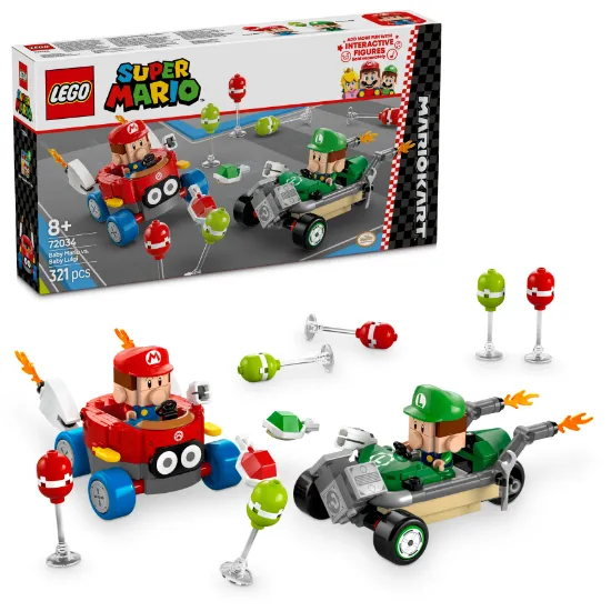 Picture of LEGO Super Mario 72034 Mario Kart – Baby Mario vs. Baby Luigi