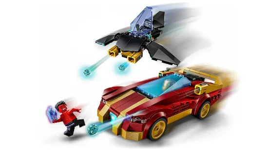 Picture of LEGO Super Heroes Marvel 76310 Iron Man Car & Black Panther vs. Red Hulk