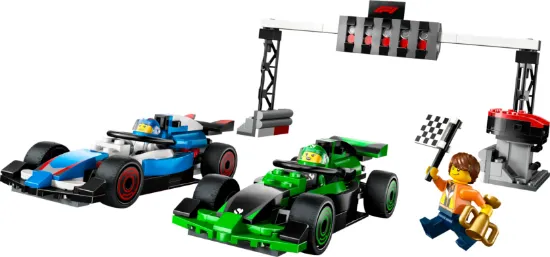 Picture of LEGO City 40474 F1 Grid with VCARB & Sauber Race Cars