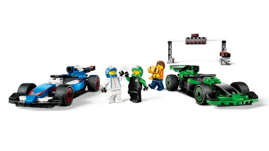 Picture of LEGO City 40474 F1 Grid with VCARB & Sauber Race Cars