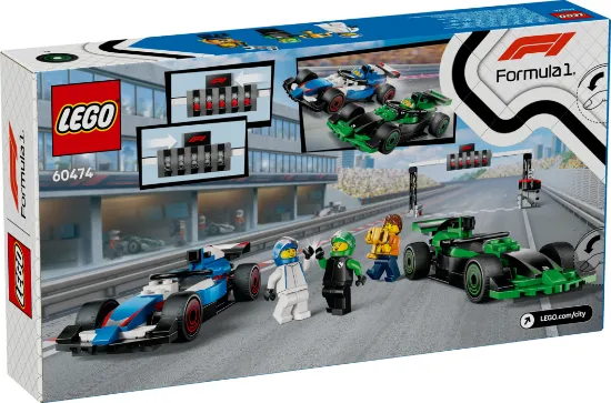 Picture of LEGO City 40474 F1 Grid with VCARB & Sauber Race Cars